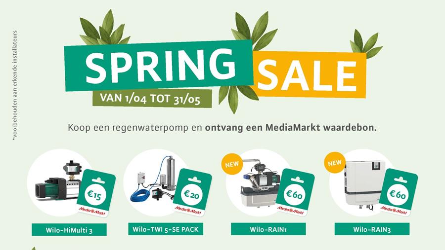 Spring Sale: de nieuwe voorjaarsactie van Wilo