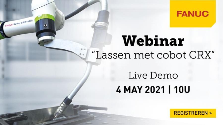LIVE WEBINAR – LASSEN MET FANUC COBOT CRX