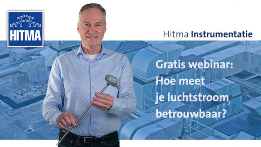 Wegens succes herhaalt Hitma 8 september het webinar: ‘Hoe meet je luchtstromen betrouwbaar?’