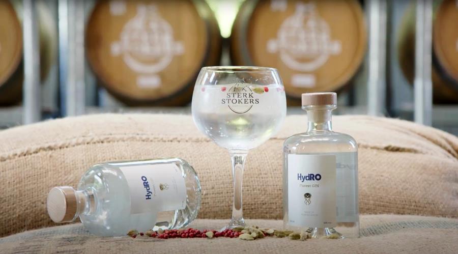 Un gin fabriqué à partir d'eaux usées purifiées de blanchisserie