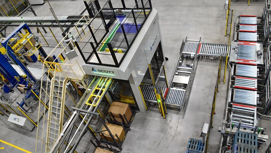 Les palettiseurs permettent d'empiler les paquets plus rapidement et plus efficacement