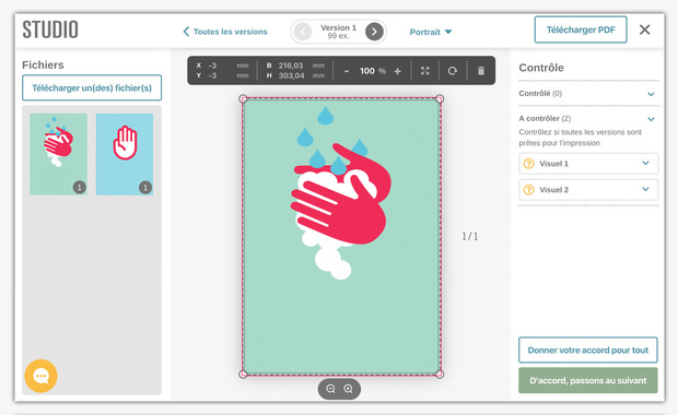 Upload, check, go: fournir et contrôler ses fichiers d'impression sans souci