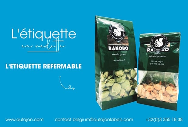 L'étiquette en vedette: l'étiquette refermable