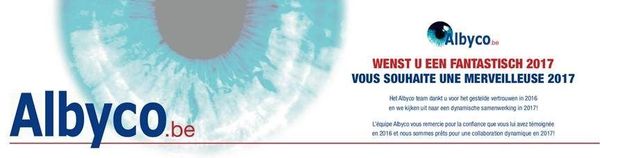 Albyco souhaite à tous une année 2017 pleine de succès !