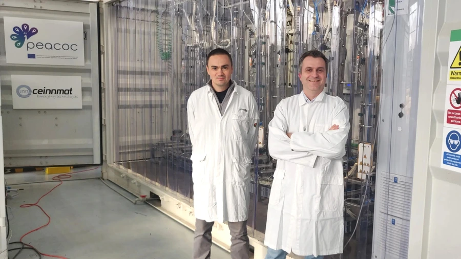 Europa's eerste pilootinstallatie voor microgolfverwarmde uitloging