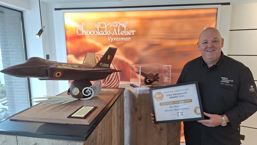 L'Atelier du chocolat Vyverman crée un F-35 pour le roi