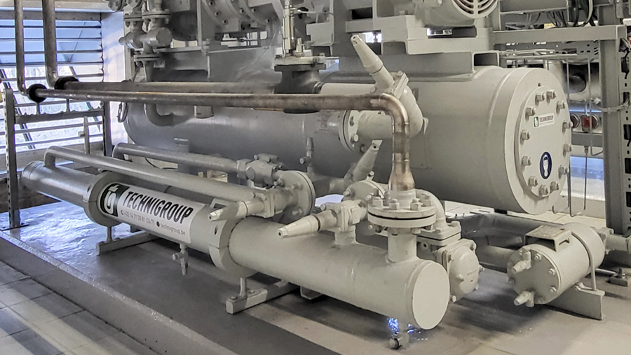 Revisie en ombouw NH3-compressorunit door Technigroup