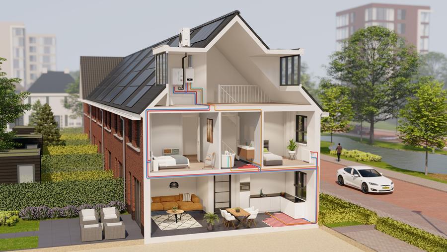 All-electric warmtepomp is ook bij niet volledig geïsoleerde woning meest effectieve investering